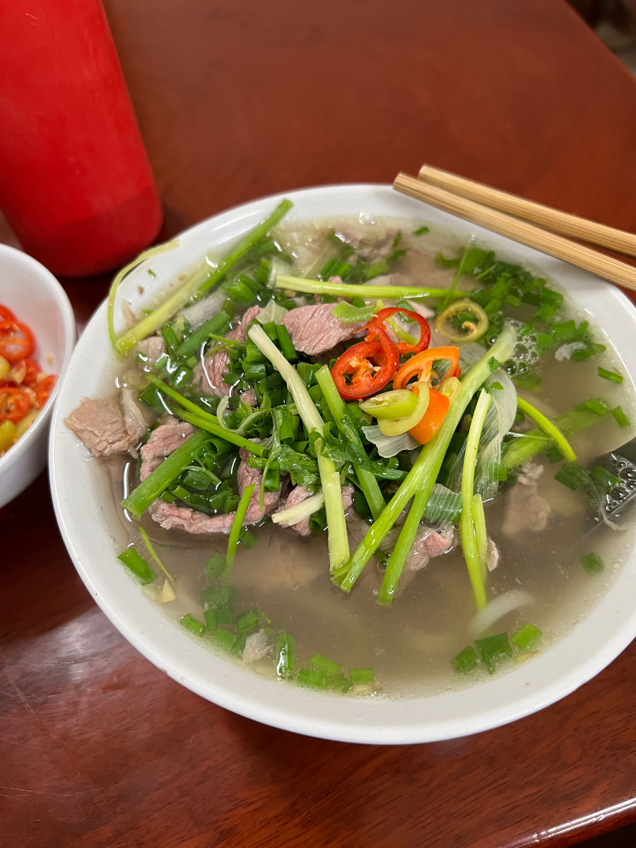 Hanoi beef noodle soup