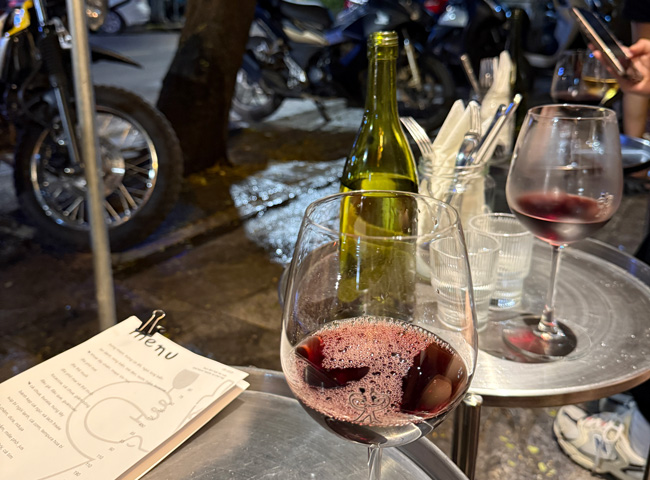 wine by glass in Hanoi