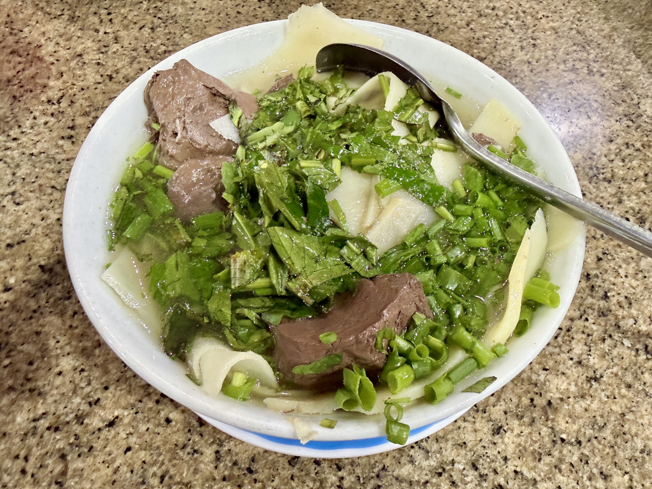 Duck bamboo noodle soup