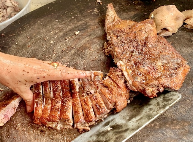 Grilled duck
